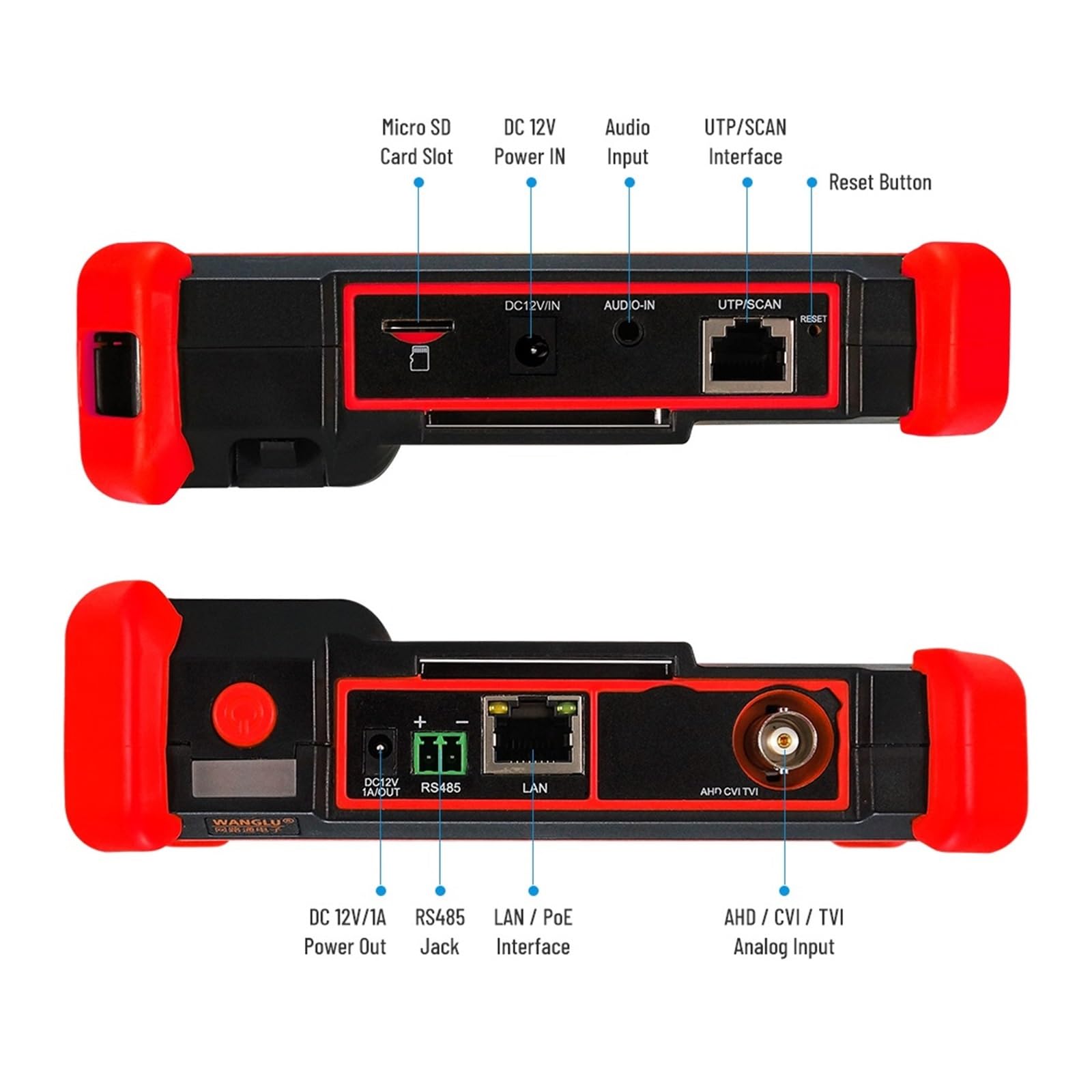 Tester IPC Da 4 Pollici 8K Supporto 8MP AHD/CVI/TVI Tester For Telecamere Analogiche Monitor CCTV Tester For Tester For Telecamere IP(IPC-1900C)