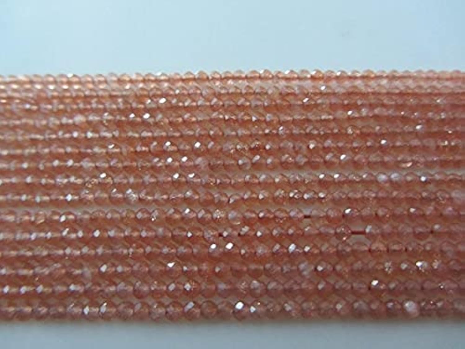 Pierre de soleil naturelle LKBEADS perles rondelles facettées 2.5mm pour bijoux DIY