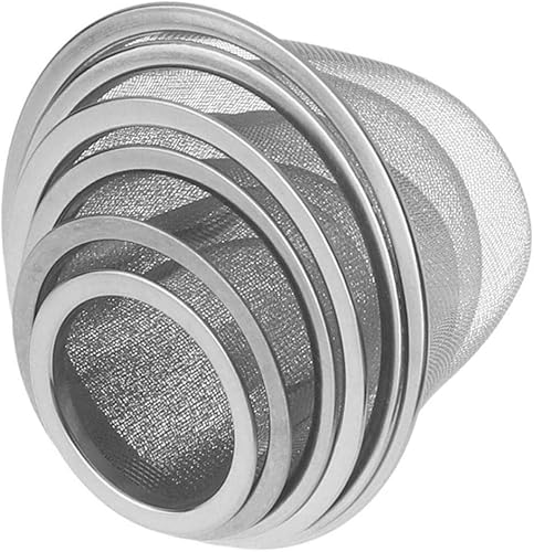 6 infusor de té, diámetro de 2.0-3.7 in, filtros de té de acero inoxidable, filtro de especias, colador de té, más empinado para hojas sueltas, té,