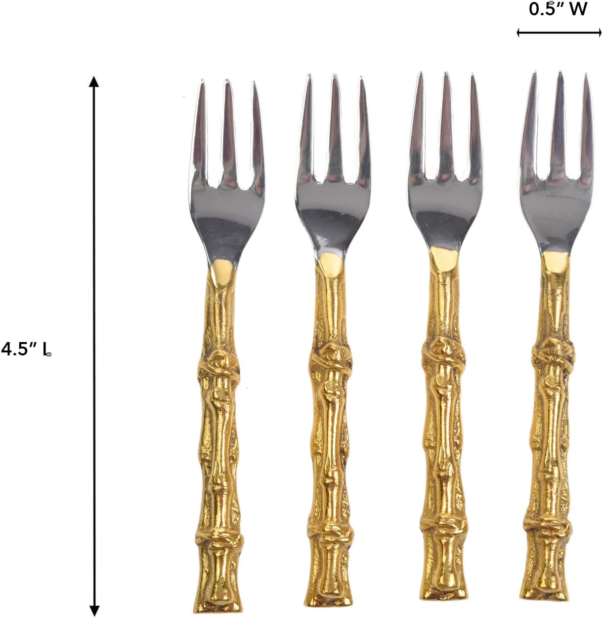 IMPULSE! Fiji Forks, dessert forks, Appetizer Forks, Set of 4