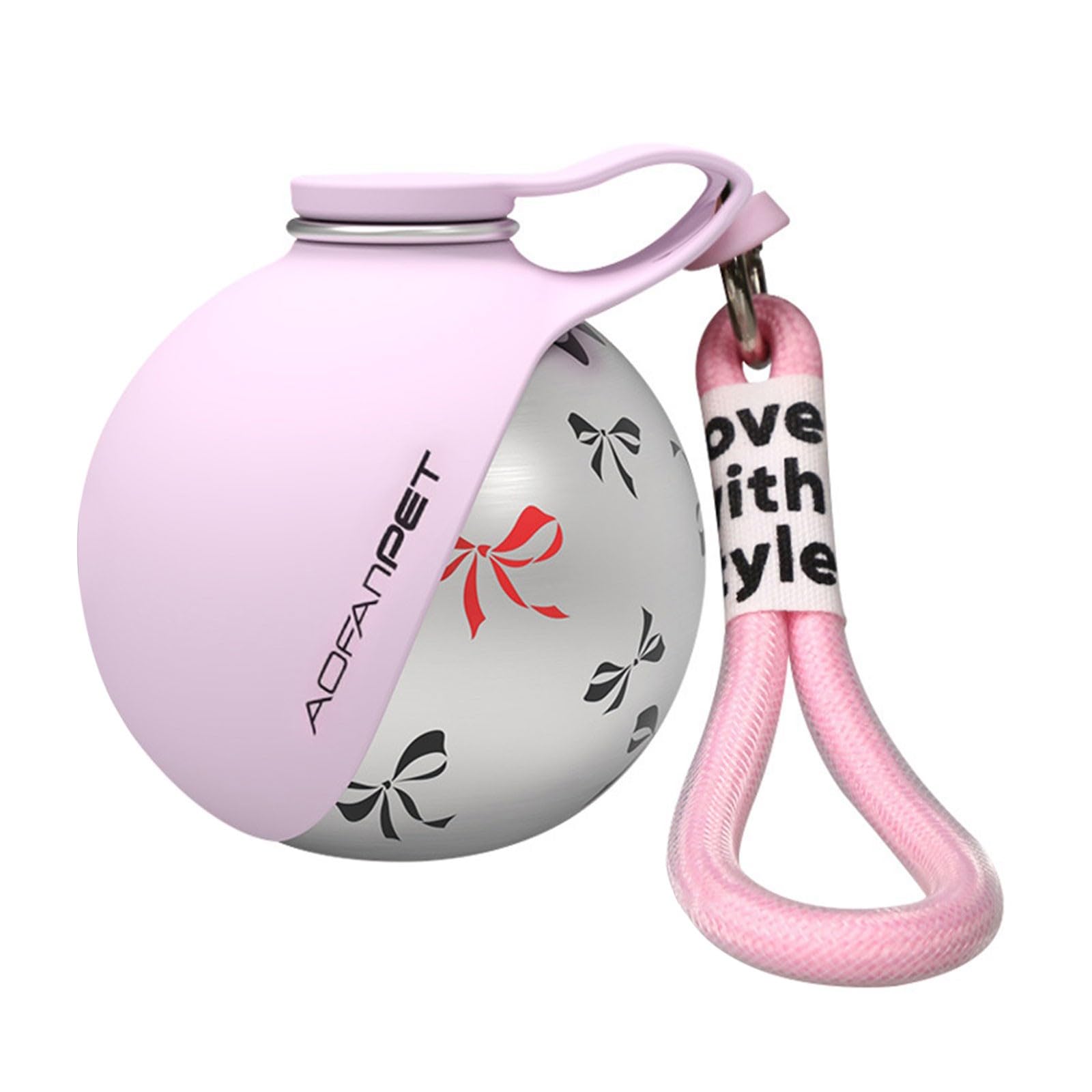2‑in‑1 Portable Dog Water Bottle, 285ml Leak‑Proof Pet Drink Dispenser