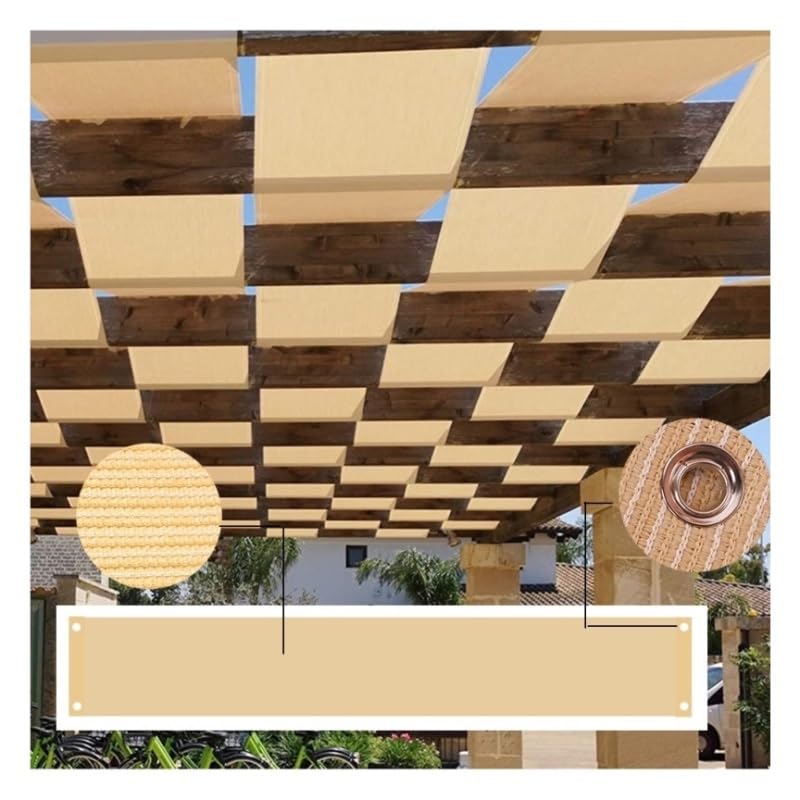 Custom Pergola Shade Strip Uv - Awnings Sail Cloth - Permeable Fabric, Pergola Canopy Cover with Grommets for Outdoor Patio, Garden Deck