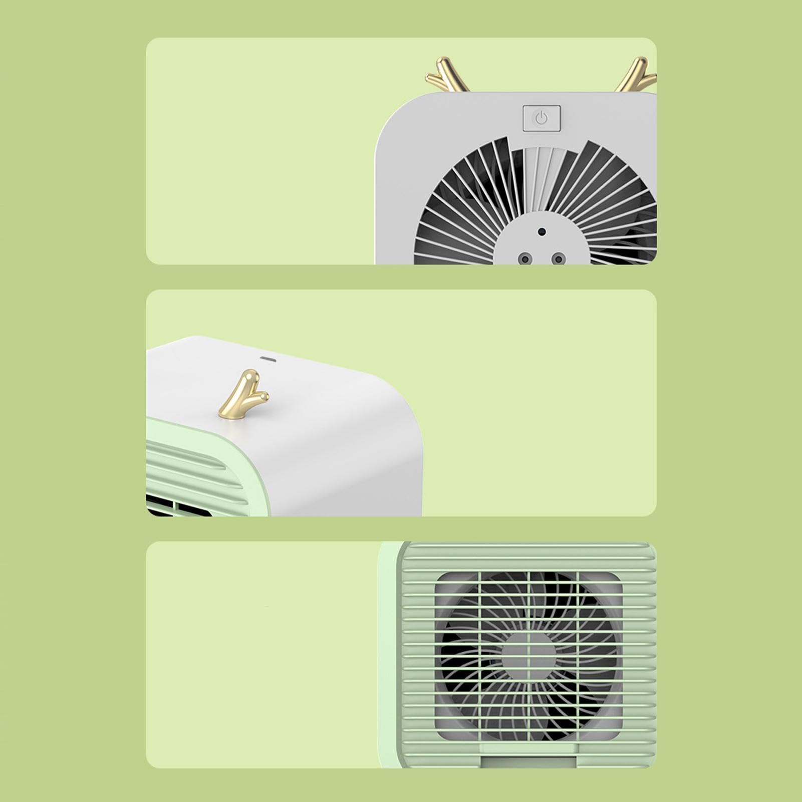 Ventilatore da scrivania portatile a 3 velocità regolabile a lunga durata