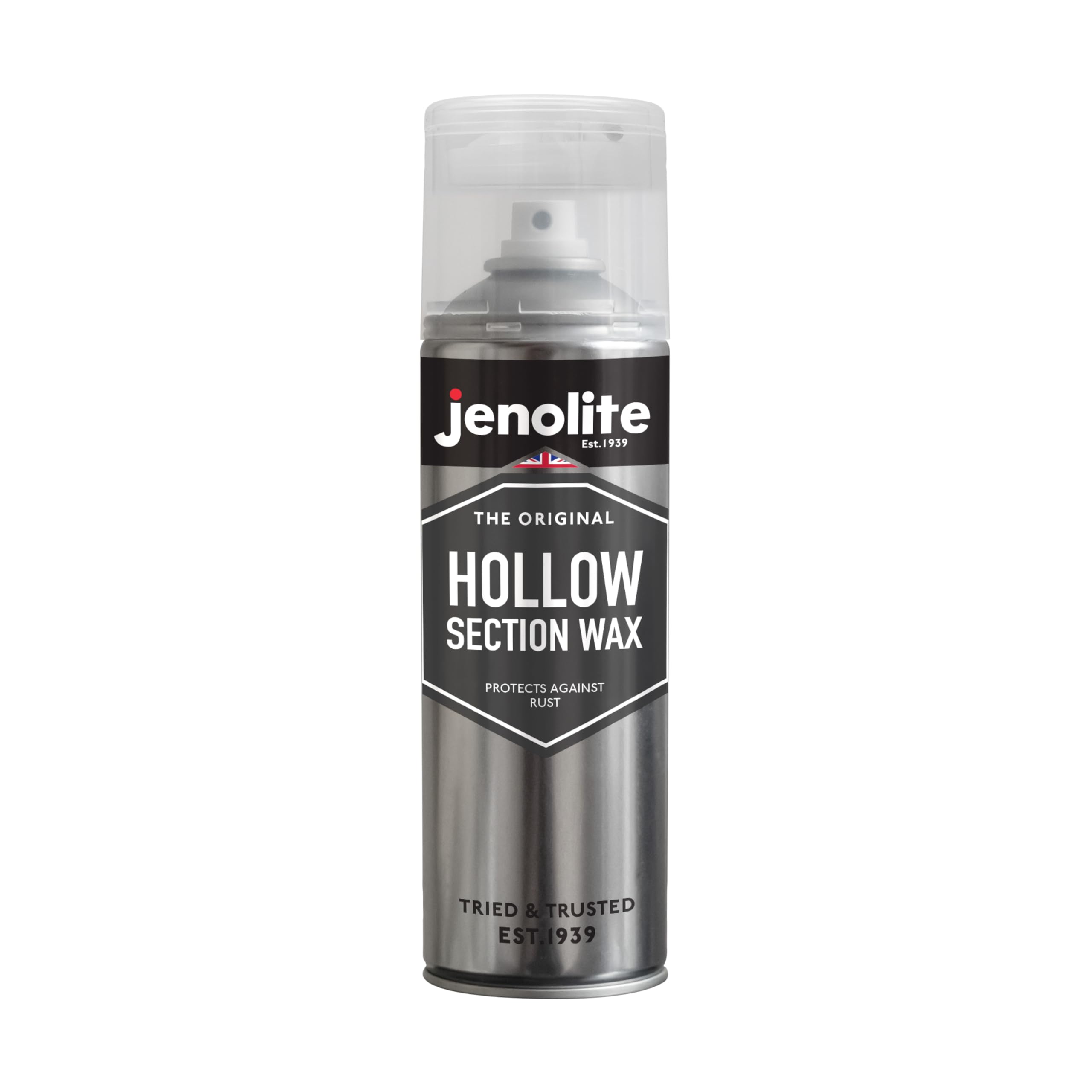 JENOLITE Hollow Section Cavity Wax Aerosol | RUST PREVENTION | 500ml | 600mm Extension Straw & Nozzle | Ideal for Car Doors, Panels, Box Sections | Self Sealing Rust Protection