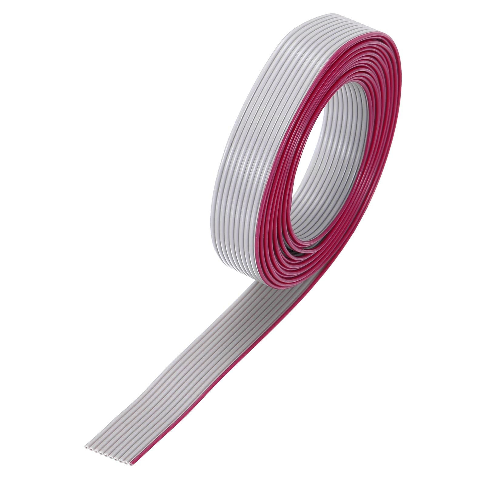 QUARKZMAN Cavo a Nastro Piatto IDC da 26AWG Lunghezza 2m/6.6ft Passo 1.27mm 10 Pin Grigio per Collegamento JTAG/ISP