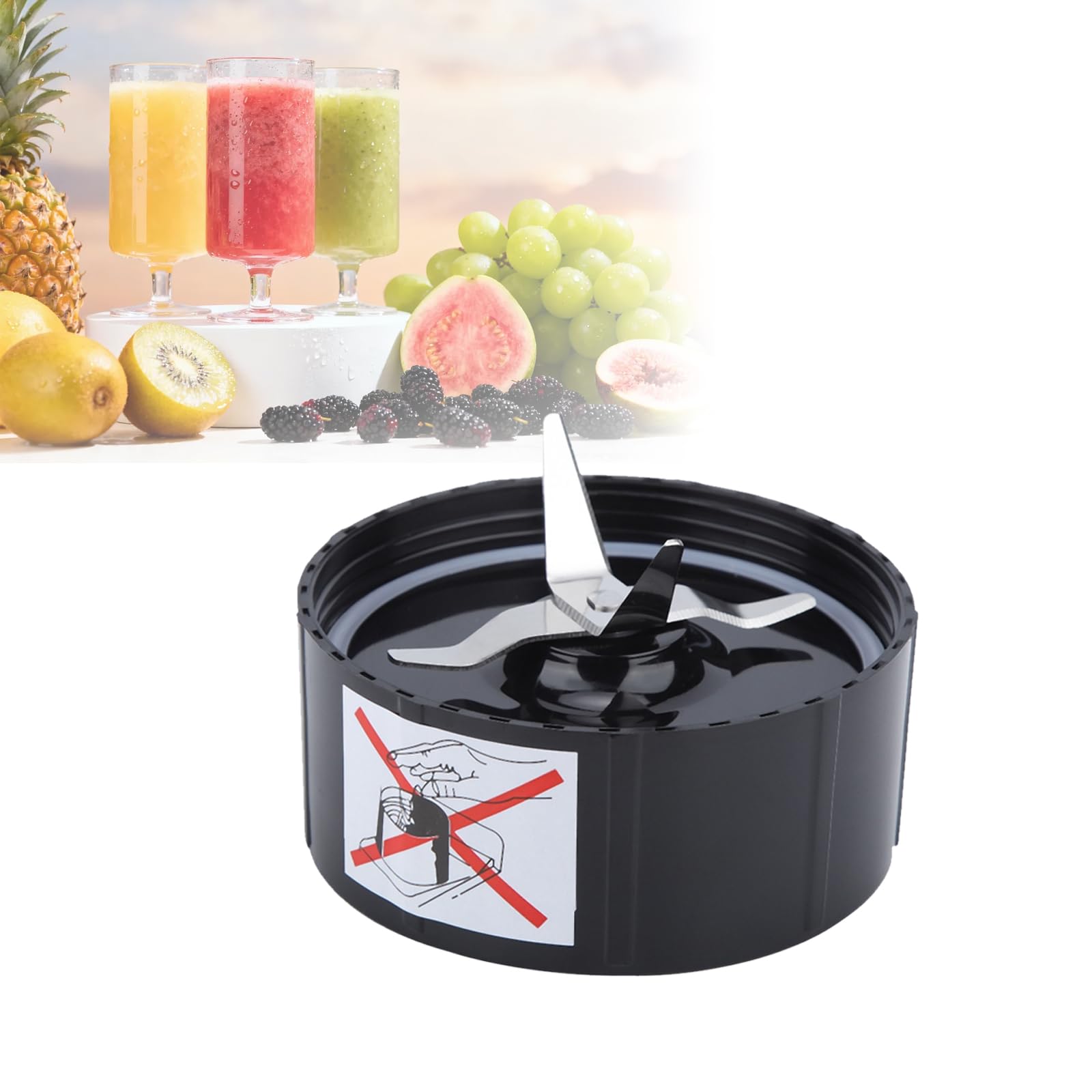 Ricambi lama a croce e piatta per lama frullatore, spremiagrumi 250W e mixer per Magic Bullet, Lama Di Ricambio (Portautensili a croce)
