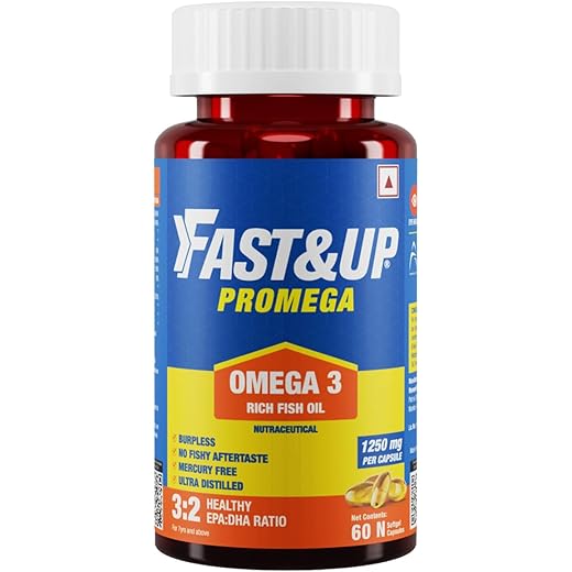 Fast&Up Promega Omega-3 Fish Oil 1250 mg 60 Capsules