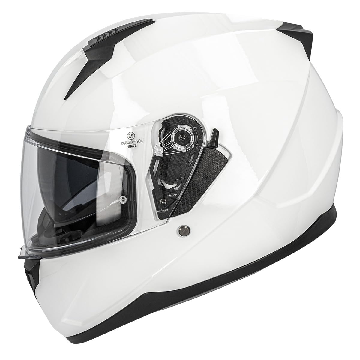 Curve Casco Integral para Moto, Lead, Material Resina ABS termoplástica, Sistema de ventilación, Visor Solar Ahumado, Cierre micrométrico, Adultos, Hombre y Mujer, ECE 22.06