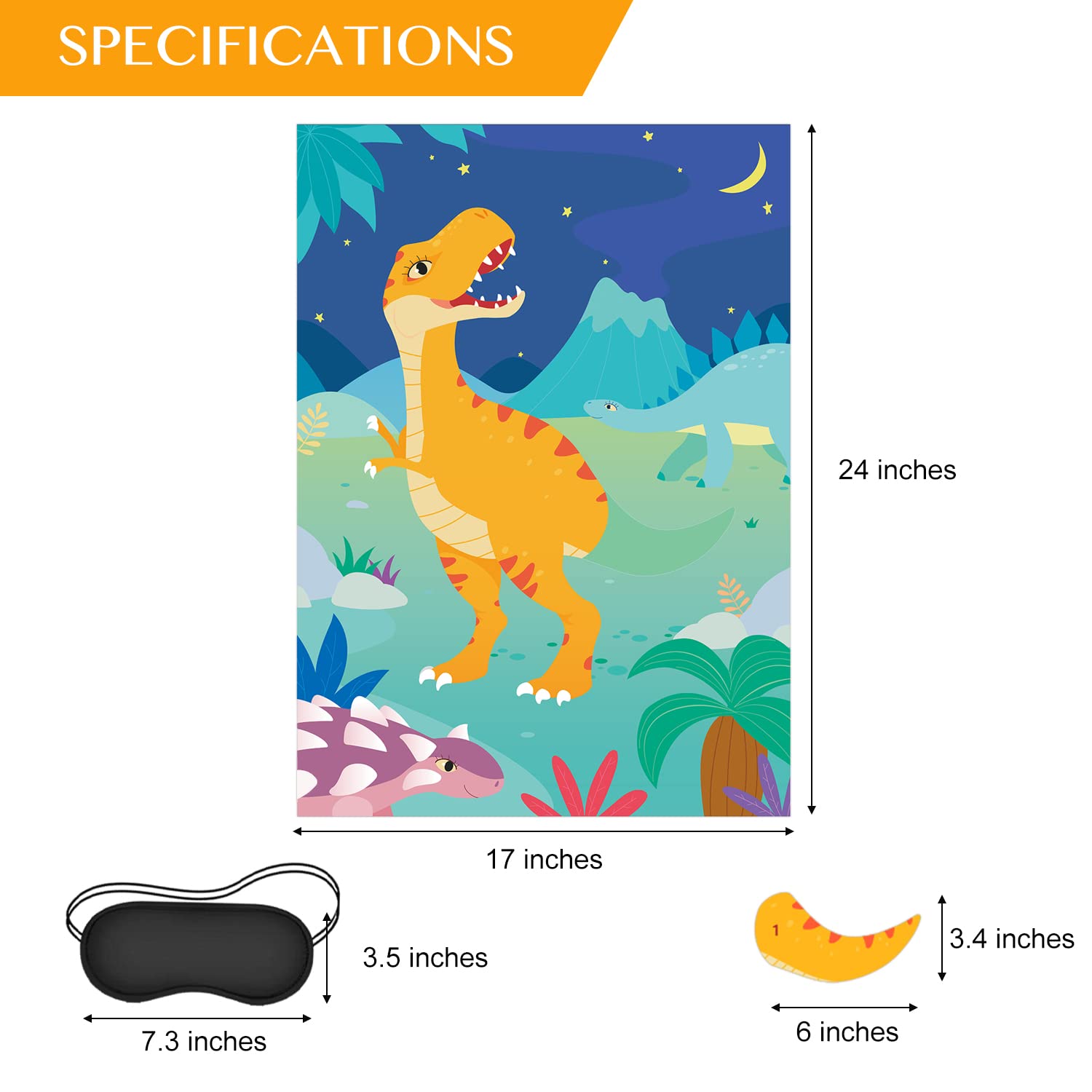 Amazon.com: Pin The Tail On The Dinosaur Game Set of 2, Kids Dinosaur Party Games and Party Decorations with 2 Posters and 24 Dino Tails, Boys and Girls Dinosaur Birthday Party Supplies : amazon-com-pin-the-tail-on-the-dinosaur-game-set-of-2-kids-dinosaur-party-games-and-party-decorations-with-2-posters-and-24-dino-tails-boys-and-girls-dinosaur-birthday-party-supplies