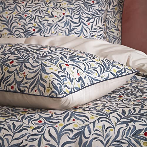 EW by Edinburgh Weavers Malory Pillowcase Pair, Navy, 50 x 75cm - Image 2