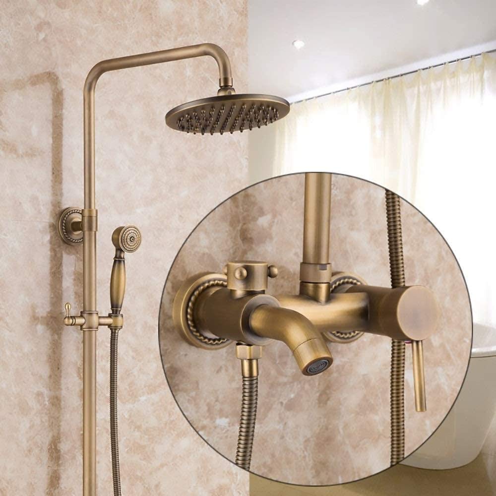 Douche style cuivre rétro réglable pour réparer une robinetterie inconfortable