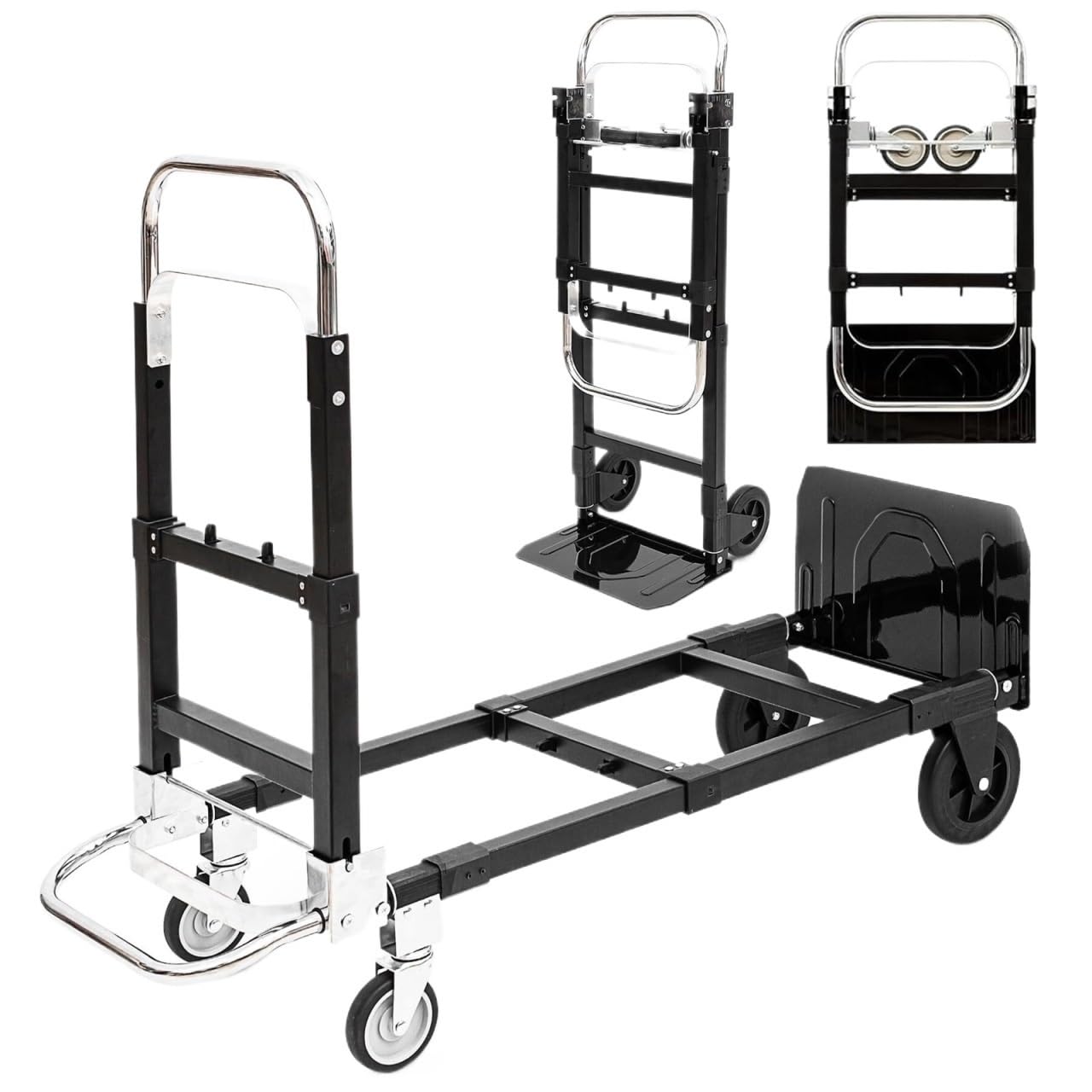 Wózki, ruchoma platforma wózek ręczny 3 w 1 składana ciężarówka Heavy Duty Cabrio Dolly do Movimoviluggage