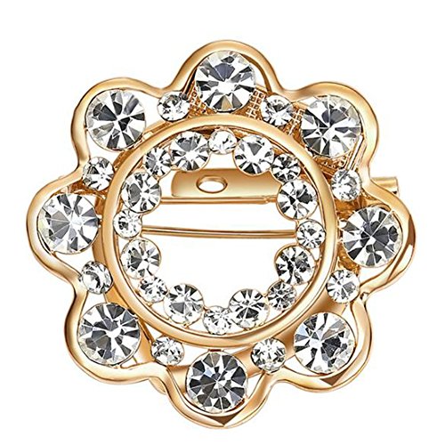 Emorias 1 Pcs Broches Mujer Anillo Flor Bisuteria