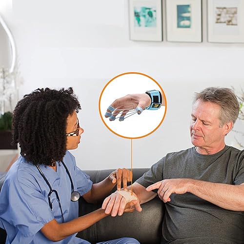 Miniatura 7 de Fortalecedor de dedos, agarre de mano, entrenamiento de fuerza, extensión de dedos, ejercitador, rehabilitación de manos, entrenamiento, aliviar el