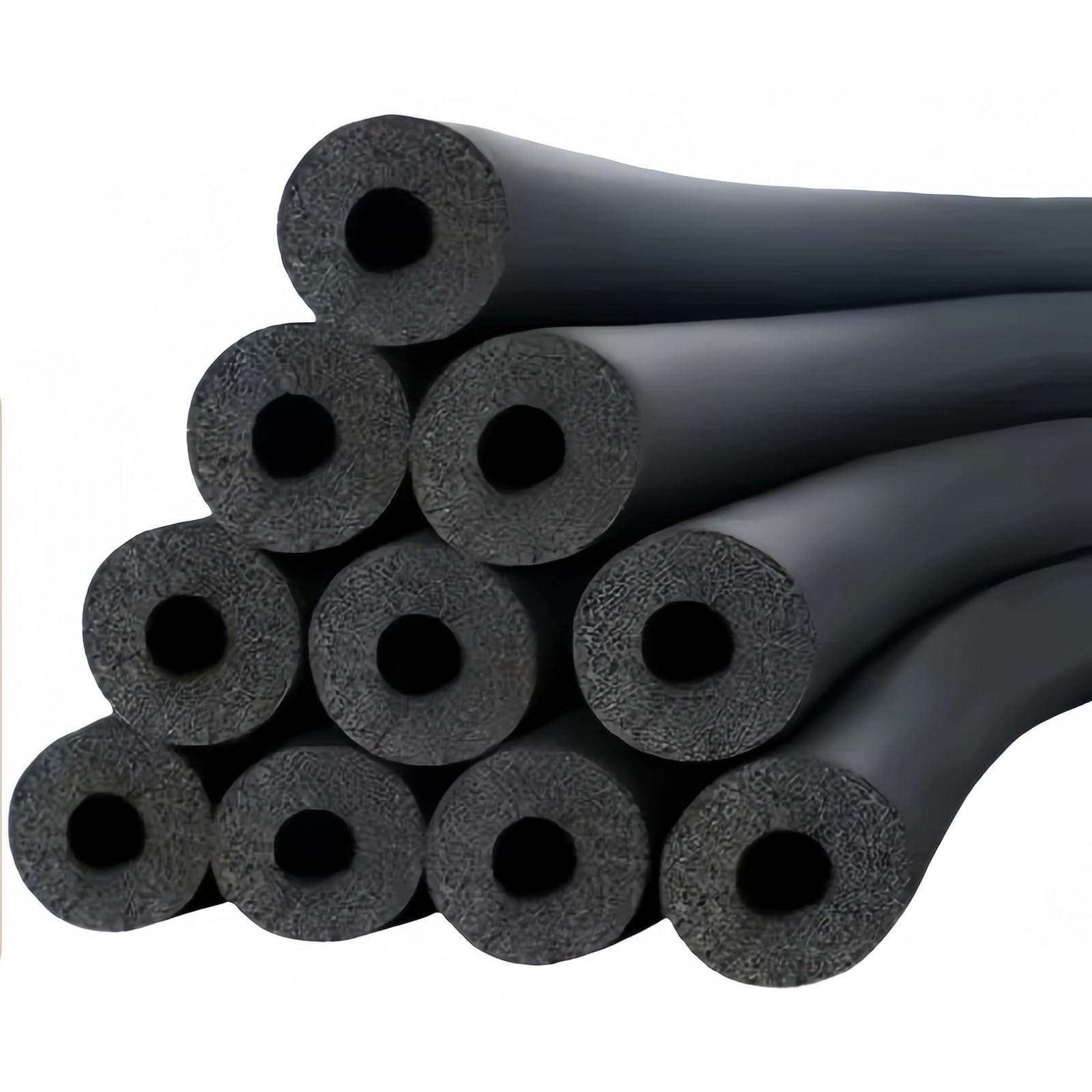 Confezione da 10 Tubi Isolante per Tubature, Tubi Flessibili in Schiuma, Coperture per Tubi In Polietilene per Rubinetti, Schiuma Isolante Protezione Antigelo(48x20x1800mm)