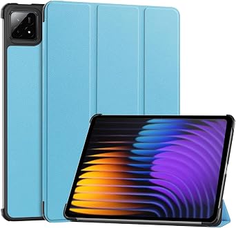 QYCyuXiaomi Pad 7/ Xiaomi Pad 7 Pro Tablet Case 11.2 inch, Notebook Type Protective Cover, PU Leather Case, Xiaomi Pad 7 Cover/Xiaomi Pad 7 Pro Cover, Tri-Fold Bracket Function, Lightweight, Ultra