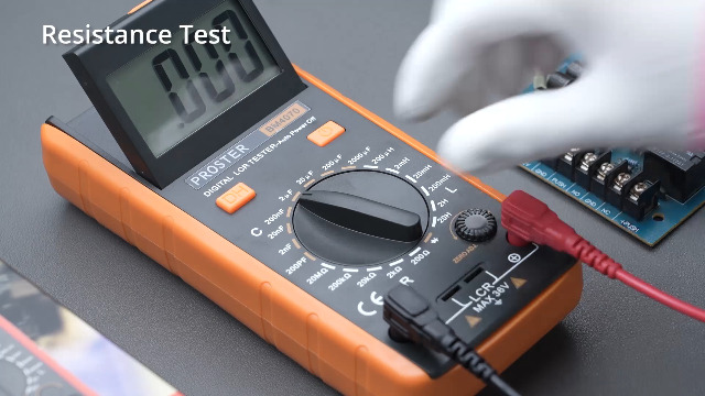 LCR Brugtester, Draagbare automatische bereik digitale LCR-meter Brugtest Inductie Capaciteit Weerstandsmeter Dubbel LCD-scherm