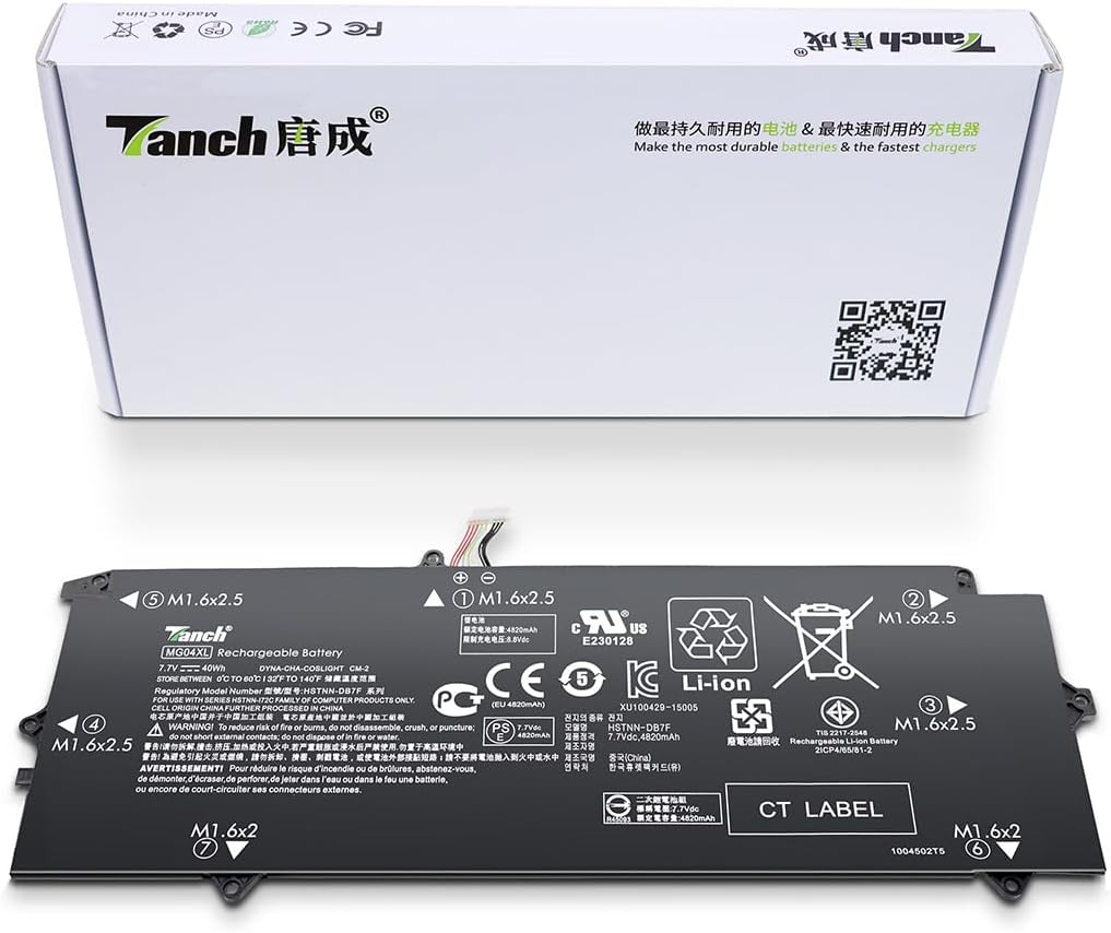 Tanch Genuine MG04XL MG04 HSTNN-DB7F 812060-2C1 812060-2B1 HSTNN-I72C 812148-855 MC04XL MG04040XL Laptop Battery for Hp Elite x2 1012 x2 x2 1012 G1 x2 1012 G1-V9D54PA 7.7V 4820mAh 40W