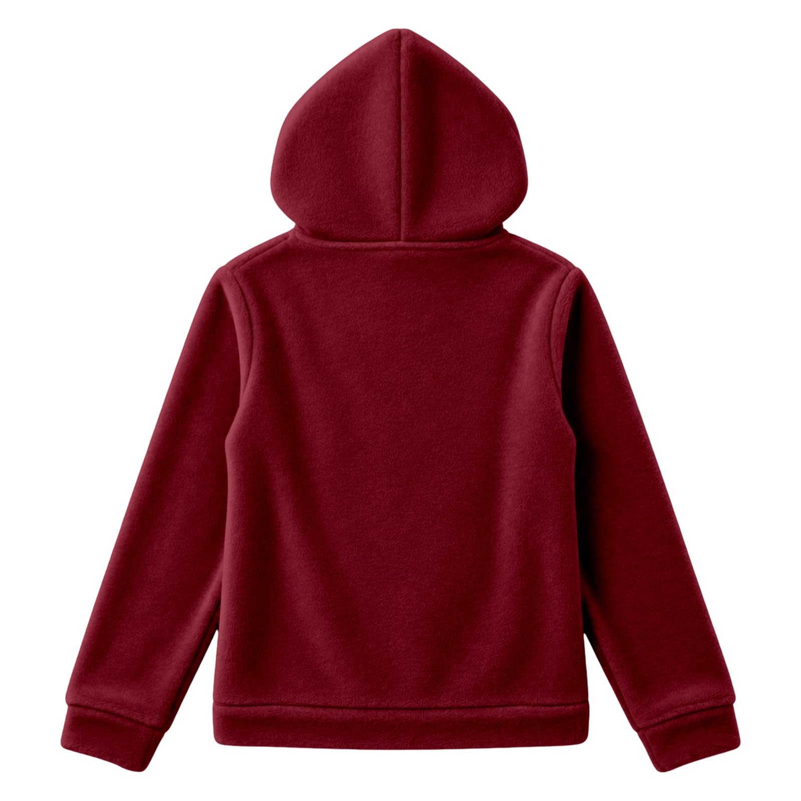 Generisch Felpa con cappuccio da donna in pile con tasca porta bebè e tasca