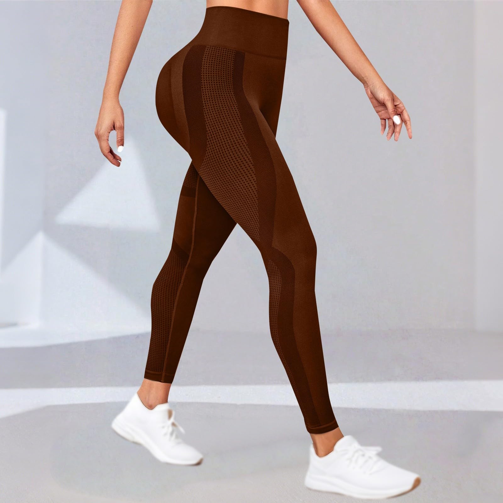 Leggings da corsa da donna a compressione 3D anticellulite leggings da palestra a vita alta controllo della pancia leggings per sollevamento glutei senza cuciture elastico petite legging morbido
