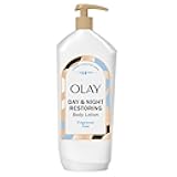 Olay Body Lotion for Women, Day & Night Restoring, 24hr Moisturizing & Deep Hydration, Absorbs Instantly, Penetrating Vitamin B3 Complex, For All Skin Types, Fragrance Free, 18 fl oz