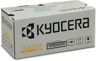 Kyocera TK-5230Y Toner Yellow, Original Premium Cartridge 1T02R9ANL0. Compatible ECOSYS Printers M5521cdn/cdw, P5021cdn/cdw