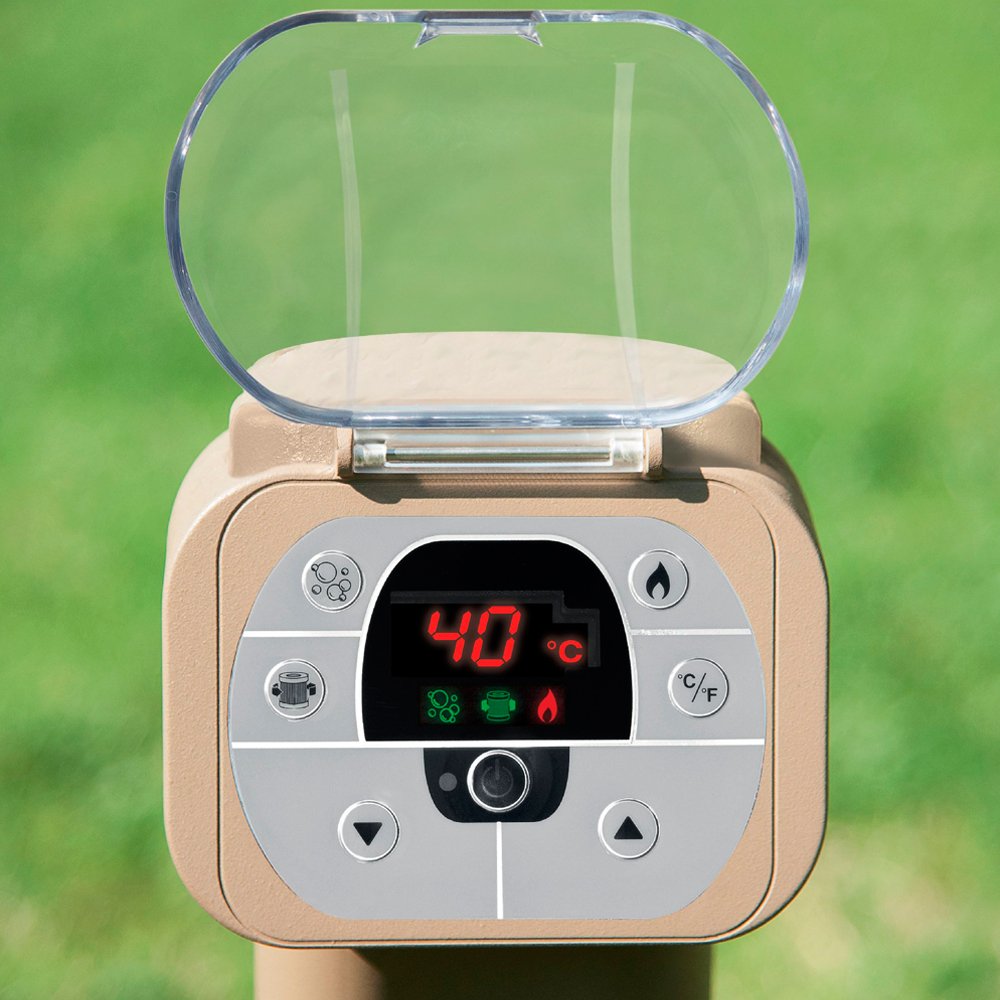 Intex 28404 - Pure Spa Bubble Therapy con Pompa, 795 litri, Riscaldatore e Sistema Purificazione Acqua, 196x71 cm, 4 Posti, Beige 2018