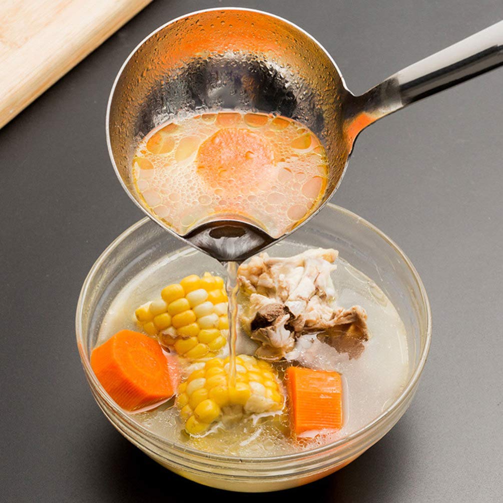 Mestolo Separatore D'olio In Acciaio Inox 304 – Cucchiaio Con Filtro Per Zuppe, Sgrassare Brodi, Lavabile In Lavastoviglie