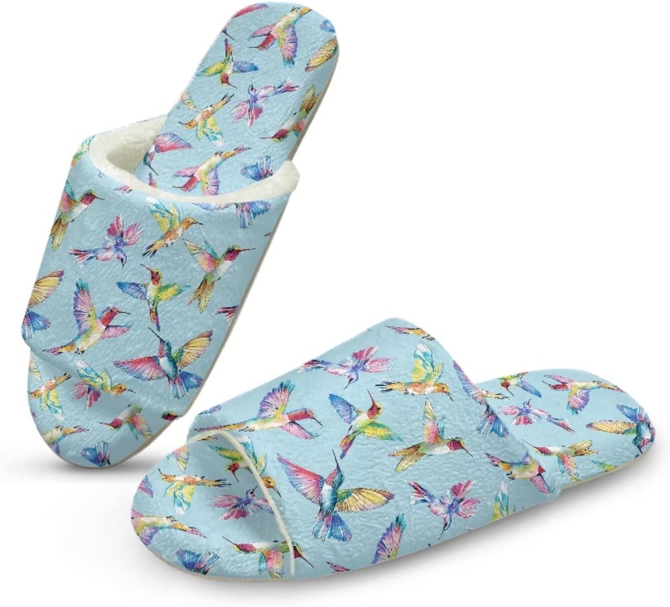Womens House Shoes for Guest Spa Slippers Women Cotton Linen Open Toe Slippers Comfortable Home Hotel Bedroom Shoes