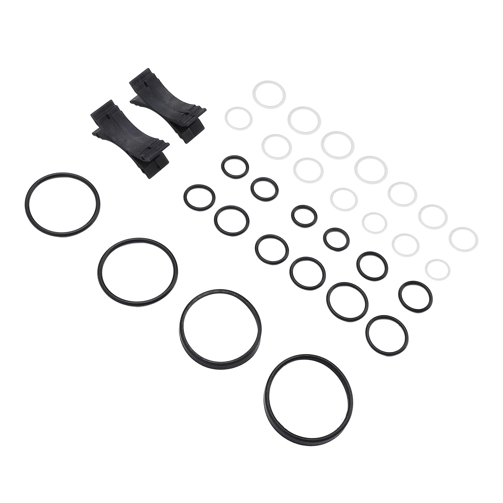Juego de Juntas de Bloque de Válvula ABC, Mayor Vida útil, Evita que el Automóvil Se Hunda, Kit de Reconstrucción de Junta Tórica de PTFE, 32 Piezas para CL55, CL65, S55, S65,