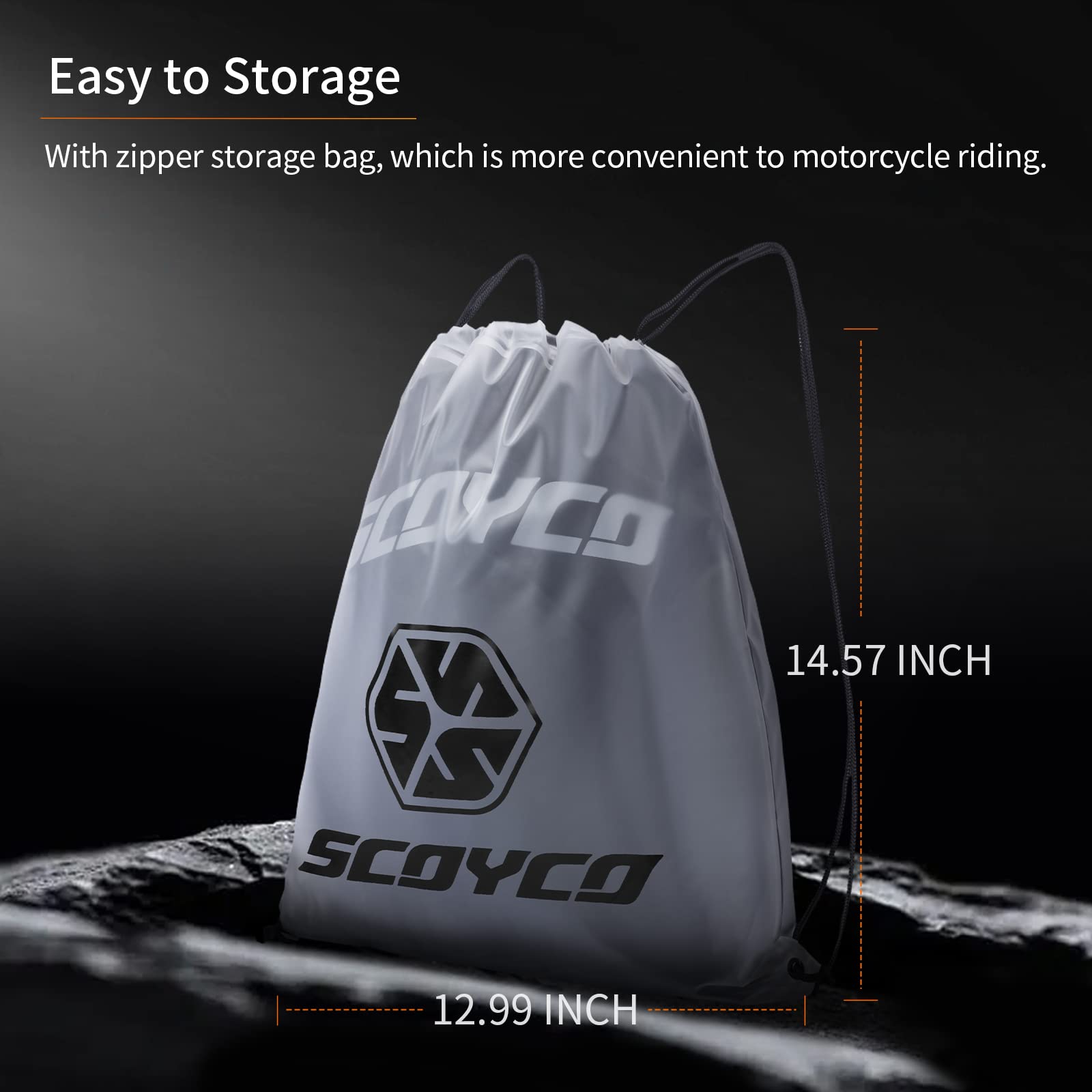 Scoyco Motorrad-Regen-Anzug Reflektierende Arbeits-Regen-Jacke und Hose Herren Damen Alle Sport Bauernhof Fischen Motorradfahren