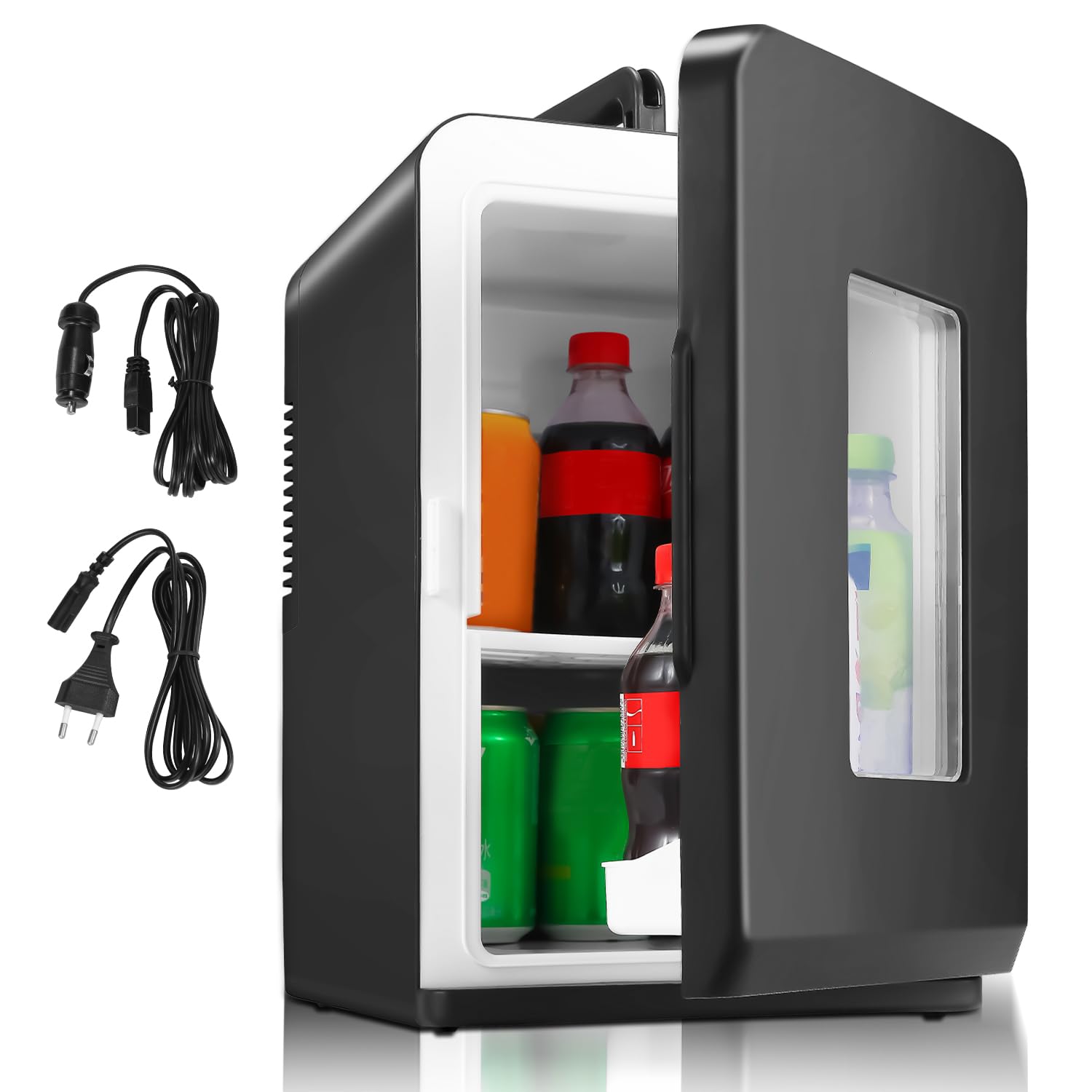 Jopassy Nevera eléctrica portátil,Mini Nevera portátil de 230 V y 12 V,con función de enfriamiento y calefacción,para el Coche y el Camping