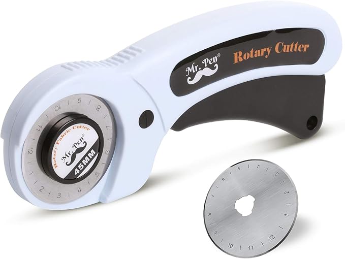 Mr. Pen 45mm Rotary Cutter with 1 Extra Blade, Ergonomic Handle