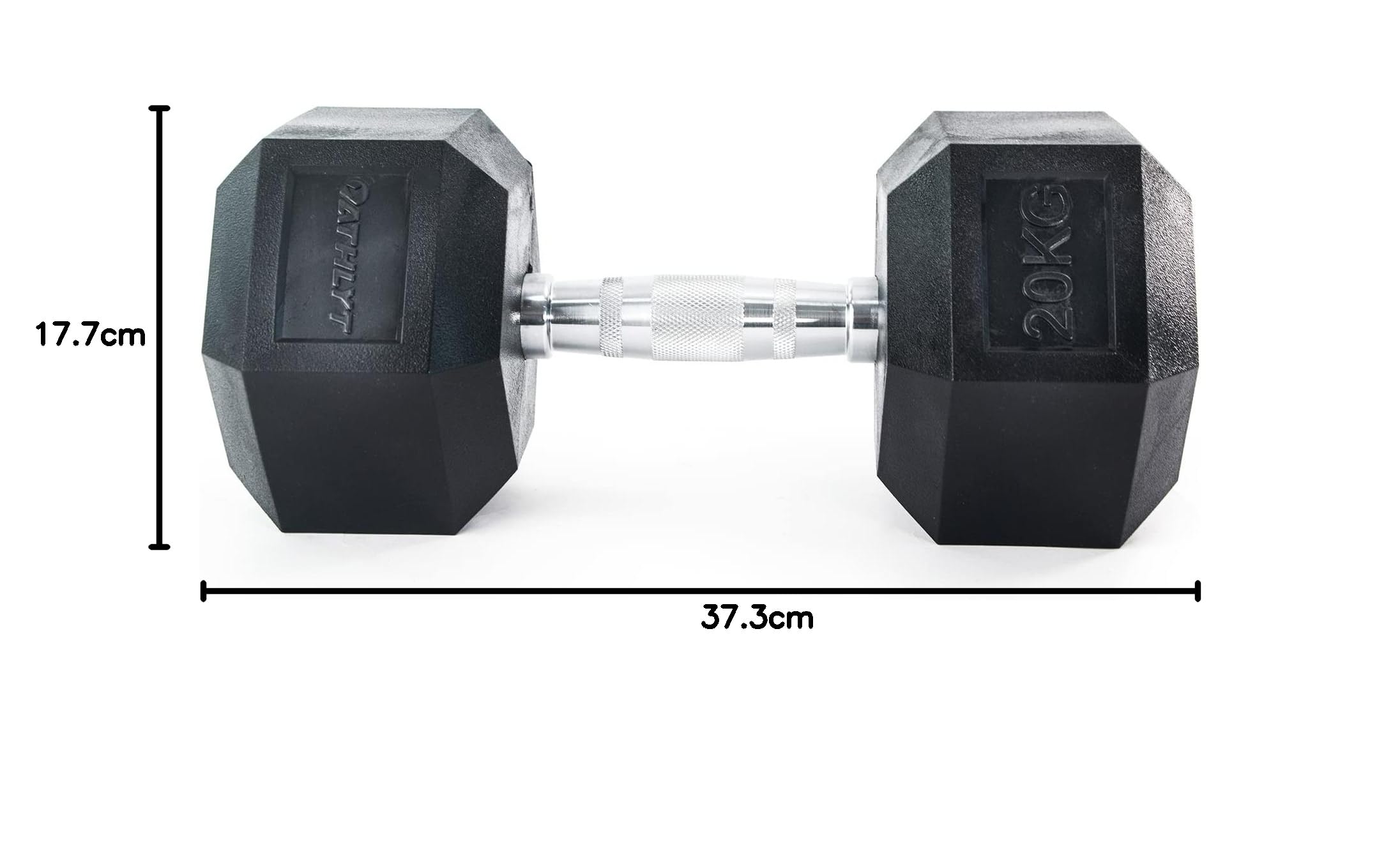 Athlyt ATH-HEX20 Hantle Sześciokątne, 20 kg Pojedyncze