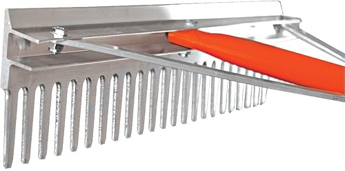Miniatura 3 de Leonard Rastrillo de clasificación de aluminio ligero, dientes biselados (36 pulgadas de ancho de cabeza)