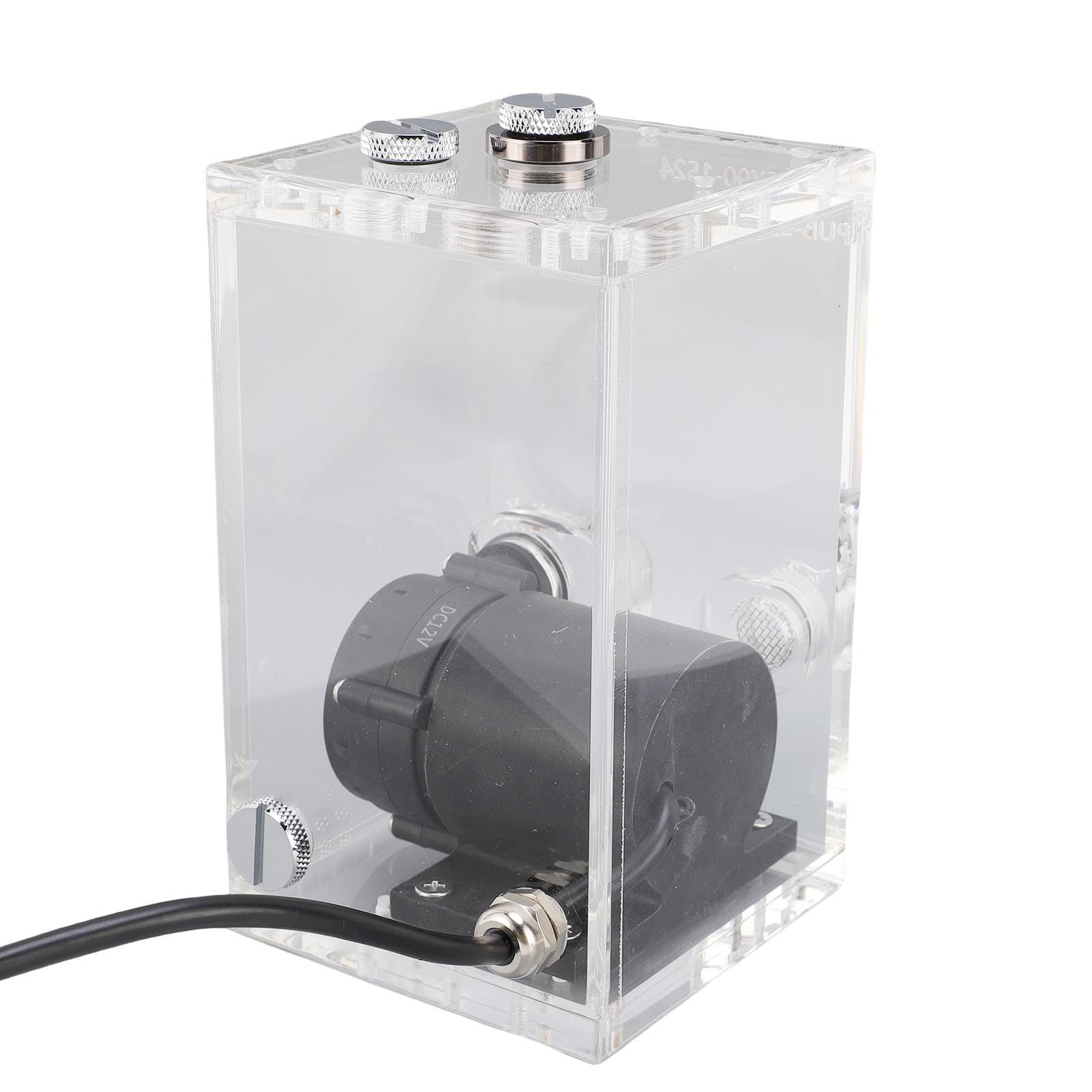 Ausla PC-Wasserkühlungspumpe, Acryl-Reservoir-Kombination, 850 Ml, Bürstenlose Computer-Wasserpumpe, 7 M Förderhöhe, 14 L, min. 16,2 W, G1 4, Leise Kühlung für Benutzerdefinierte Deskto