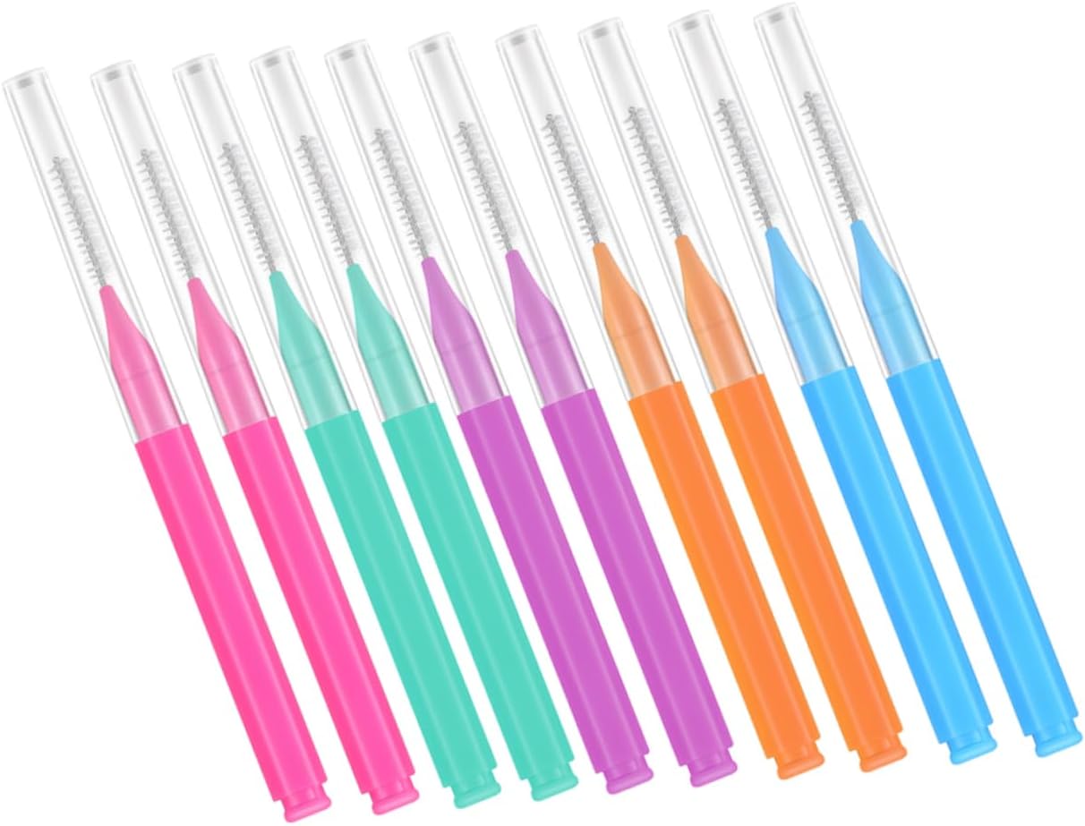 OUNONA 200pcs Interdental Brushes Cleaning Tools for Braces Compact Design Efficient Oral for Food Particle Removal