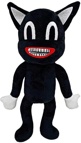 Juguete de peluche de gato negro de dibujos animados, juguetes de peluche de gato de animales suaves ideas de cumpleaños/día de Pascua