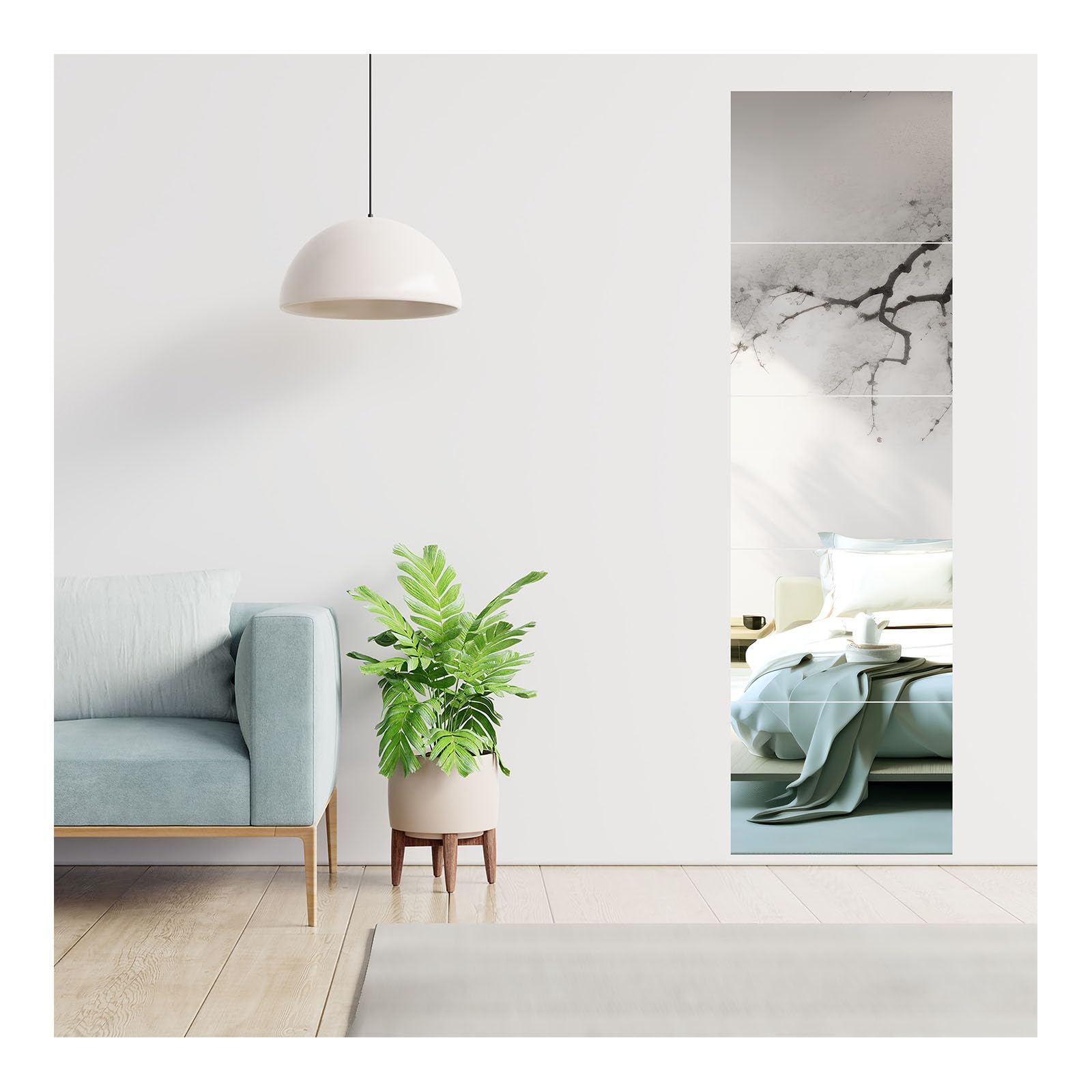 Amazon.co.jp: Ronnaquettaどこでも貼れる割れない鏡ドアの裏や