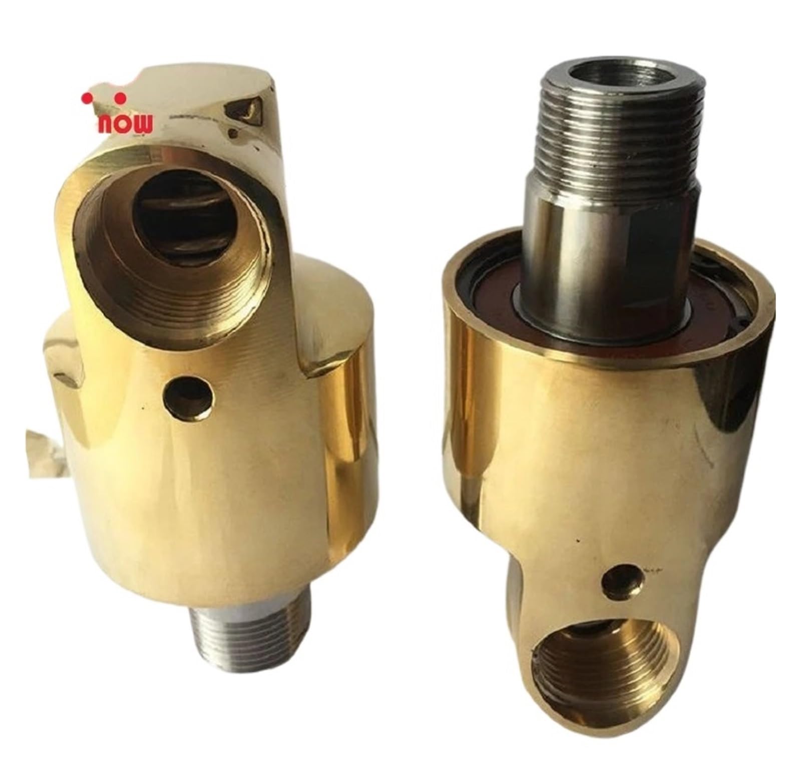 Junta giratoria HD10 DN10 de 3/8 pulgadas, junta giratoria 360, acoplamiento giratorio de agua, aire y aceite, conector universal de pulverización, Unión de rotación de latón(Right Thread)