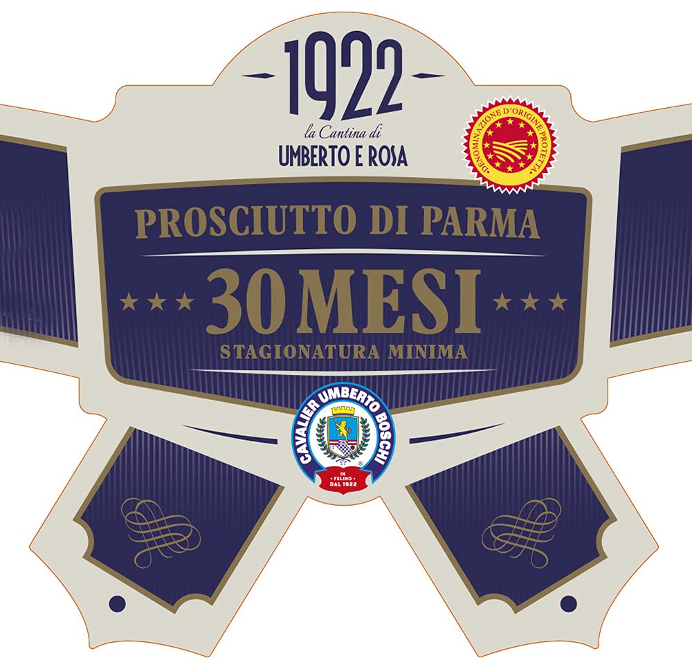 Prosciutto di Parma dop - 30 mesi, con scatola in legno, intero con osso 10,5 kg