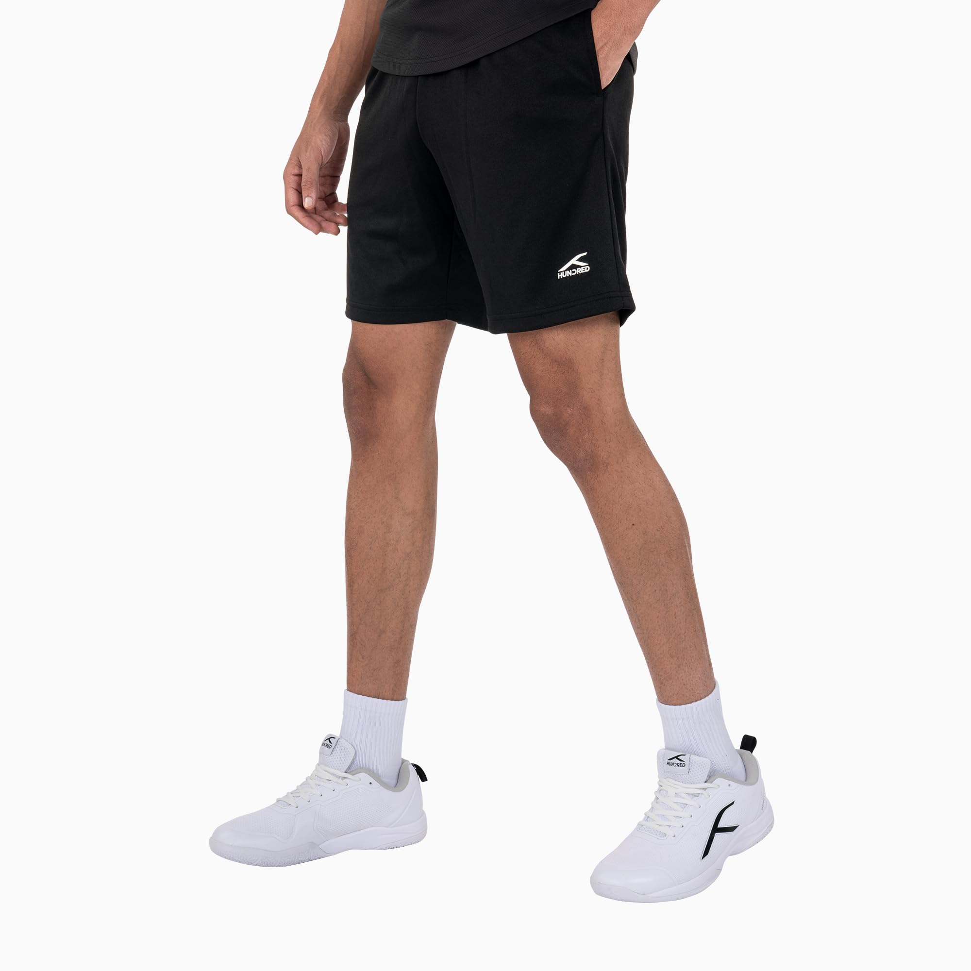 hundred HNDRD Light Weight Unisex Training Shorts |Moisture Transfer | Rapid-Dry | Temperature Control | Air-Dry Tech |Badminton | Football |Pickleball | Running |All Sports and Fitness-picture-10