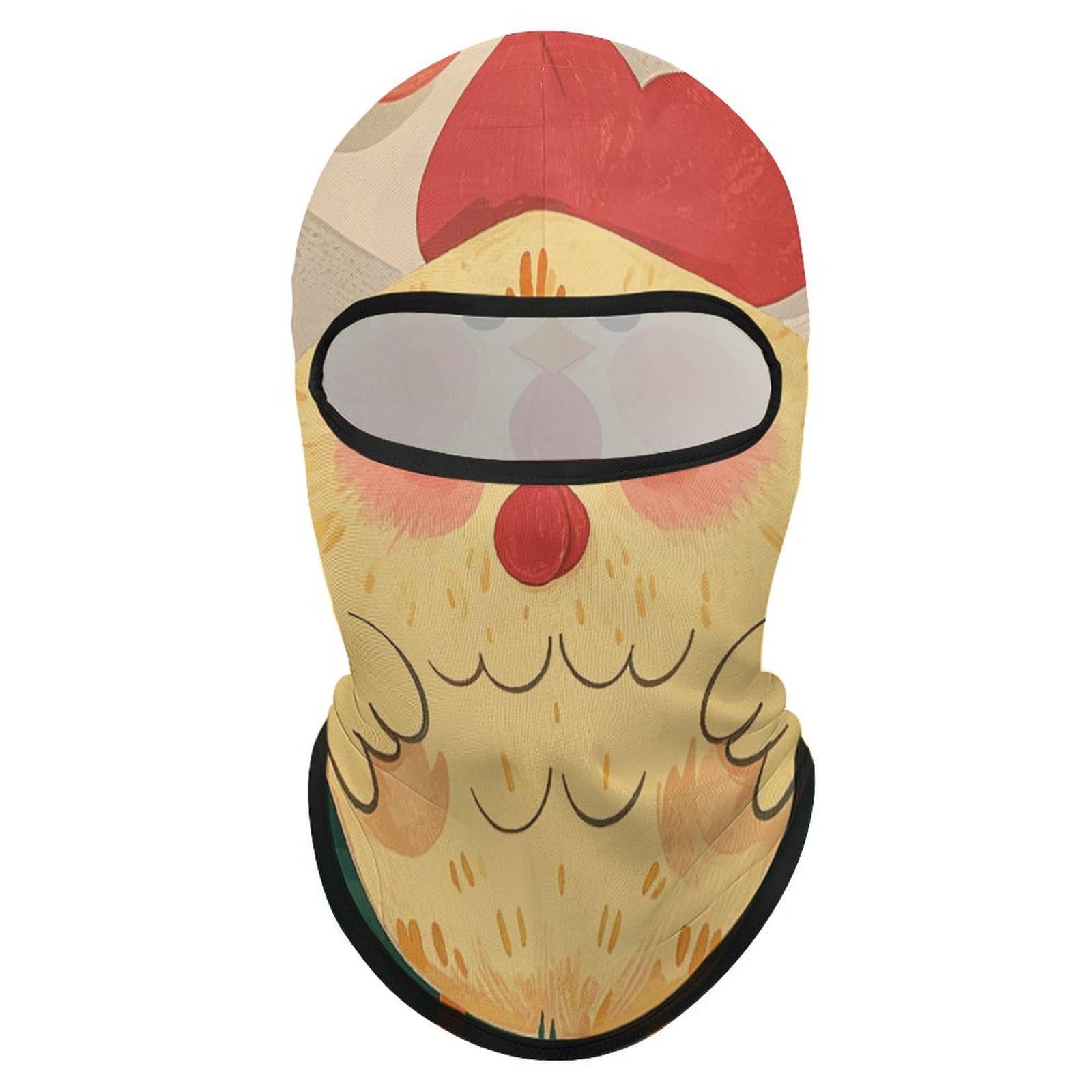 Balaclava Hood Balaclava Face Cover Cute Rooster Chickens Balaclava Face Mask Windproof Balaclava Cycling Balaclava Ski Mask Sun Hood, Cute Rooster Chickens, One Size