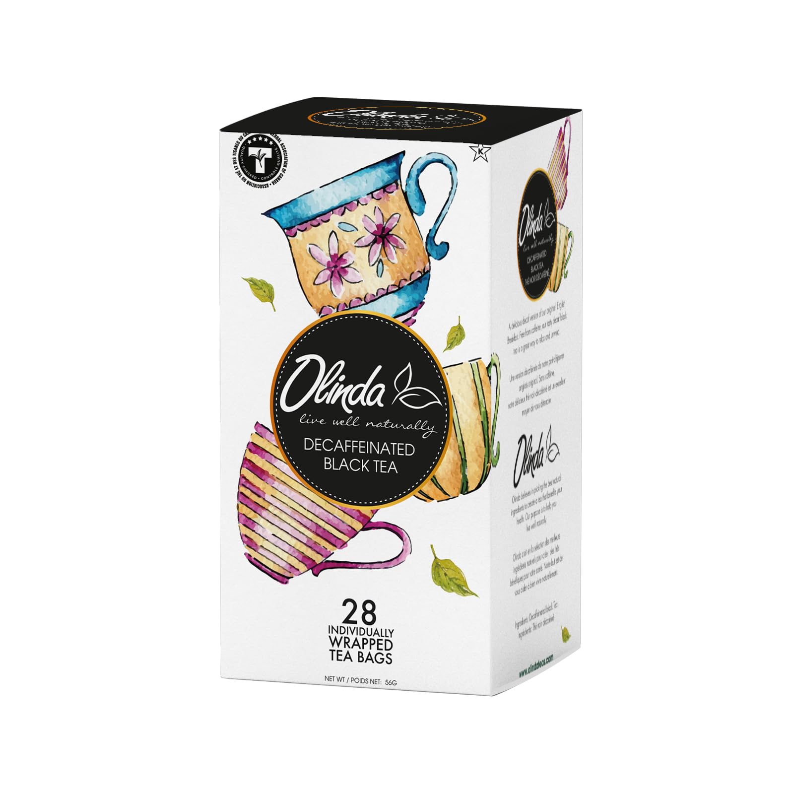 Amazon.com : Olinda Decaffeinated Black Tea 28 Individually