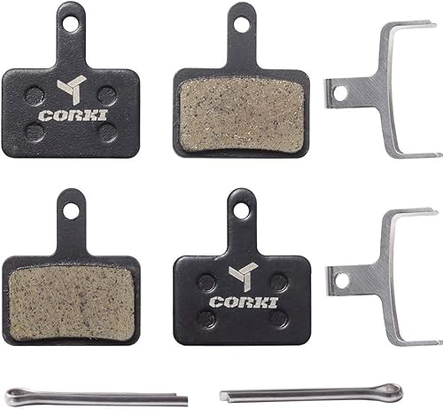 Miniatura 2 de 2 pares de pastillas de freno de disco de resina para TRP Tektro Shimano con regulador de brecha de freno de disco