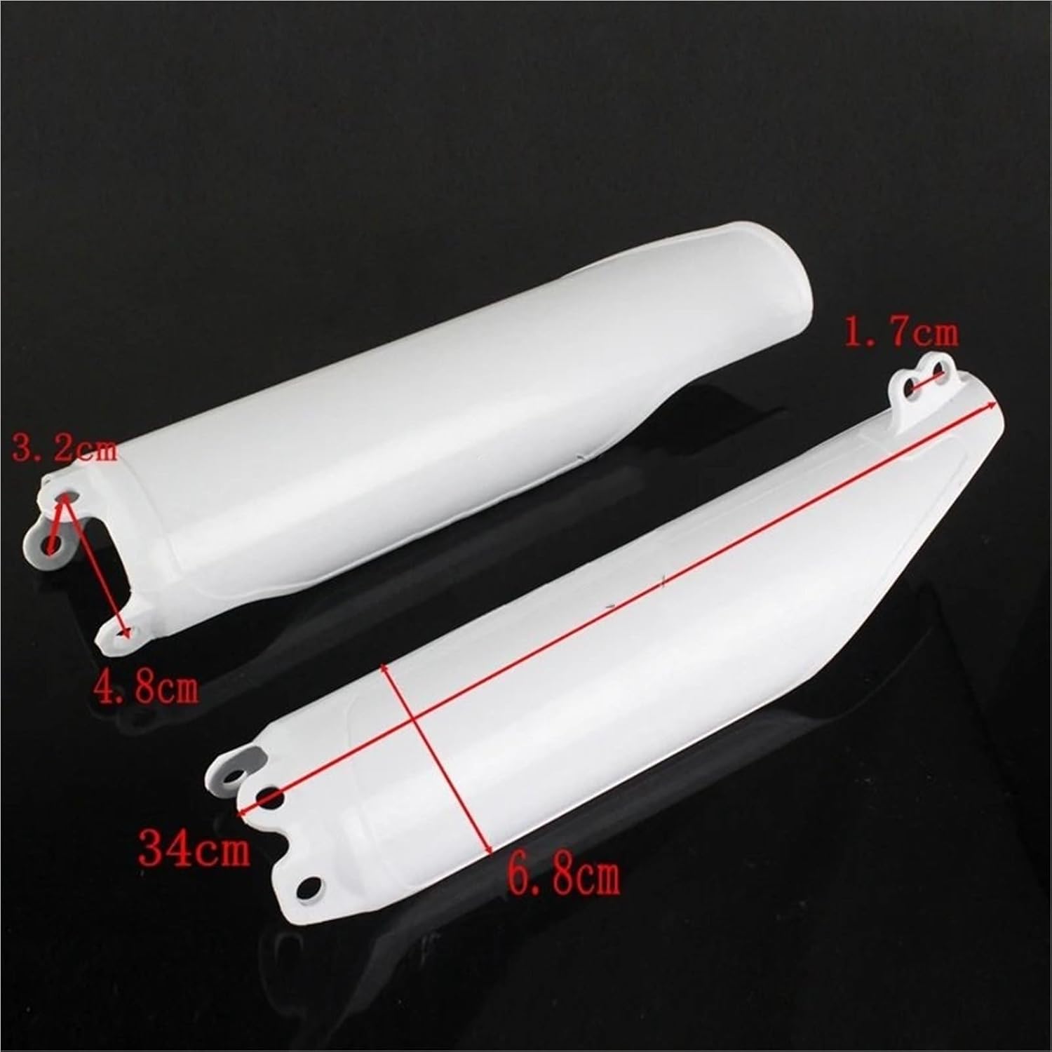 Fit for Honda 93-18 Cr125 Cr250 Cr500 Crf250r Crf450r Motocross Racing Front Fork Guard Fork Cover CR CRF 125 250 450 500 Powersports Fork Guards Front Shock Covers Gaiters(Black)