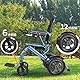 NENGYT 12 Zoll Rollstuhl-Hinterräder aus Polyurethan, Vorderräder für Elektrorollstühle/elektrische Rollstühle, Schwarz, 300 x 47 cm