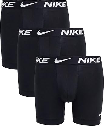 Nike Men`s Essential Micro Boxer Briefs 3 Pack BKE1015-001/W, Medium