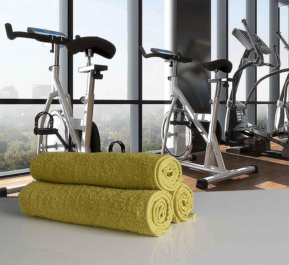 100% Cotton Gym / Sweat Towel, Sea Grass Green 30cm x 100cm, 500gsm - Bana Kuru Sports
