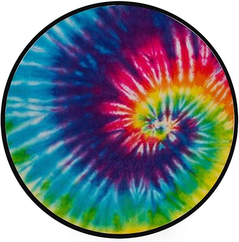 Swirl Tie Dye Round Area Rug Monster Truck Car Pattern Not-Slip Round Floor Mat 3ft Circle Carpet Home Decor Microfiber Super Soft Kids Nursery Rug disponible en Yaxa Colombia